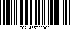 Código de barras (EAN, GTIN, SKU, ISBN): '9871455820007'