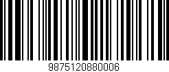 Código de barras (EAN, GTIN, SKU, ISBN): '9875120880006'