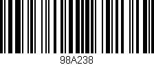 Código de barras (EAN, GTIN, SKU, ISBN): '98A238'