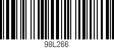 Código de barras (EAN, GTIN, SKU, ISBN): '98L266'