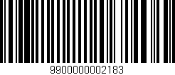Código de barras (EAN, GTIN, SKU, ISBN): '9900000002183'