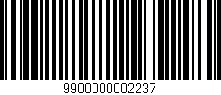 Código de barras (EAN, GTIN, SKU, ISBN): '9900000002237'
