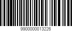 Código de barras (EAN, GTIN, SKU, ISBN): '9900000013226'