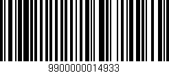 Código de barras (EAN, GTIN, SKU, ISBN): '9900000014933'