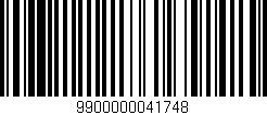 Código de barras (EAN, GTIN, SKU, ISBN): '9900000041748'