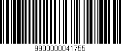 Código de barras (EAN, GTIN, SKU, ISBN): '9900000041755'
