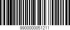 Código de barras (EAN, GTIN, SKU, ISBN): '9900000051211'