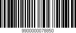 Código de barras (EAN, GTIN, SKU, ISBN): '9900000078850'