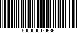 Código de barras (EAN, GTIN, SKU, ISBN): '9900000079536'