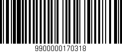 Código de barras (EAN, GTIN, SKU, ISBN): '9900000170318'