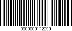 Código de barras (EAN, GTIN, SKU, ISBN): '9900000172299'