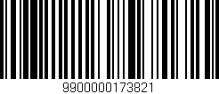 Código de barras (EAN, GTIN, SKU, ISBN): '9900000173821'