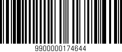 Código de barras (EAN, GTIN, SKU, ISBN): '9900000174644'