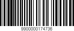 Código de barras (EAN, GTIN, SKU, ISBN): '9900000174736'