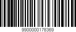 Código de barras (EAN, GTIN, SKU, ISBN): '9900000178369'