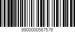 Código de barras (EAN, GTIN, SKU, ISBN): '9900000567576'