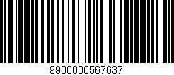 Código de barras (EAN, GTIN, SKU, ISBN): '9900000567637'