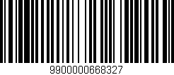 Código de barras (EAN, GTIN, SKU, ISBN): '9900000668327'