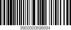 Código de barras (EAN, GTIN, SKU, ISBN): '9900000696894'