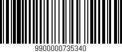 Código de barras (EAN, GTIN, SKU, ISBN): '9900000735340'