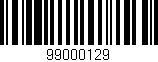 Código de barras (EAN, GTIN, SKU, ISBN): '99000129'