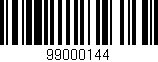 Código de barras (EAN, GTIN, SKU, ISBN): '99000144'