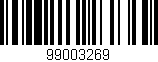 Código de barras (EAN, GTIN, SKU, ISBN): '99003269'