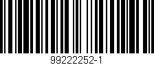 Código de barras (EAN, GTIN, SKU, ISBN): '99222252-1'