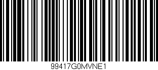 Código de barras (EAN, GTIN, SKU, ISBN): '99417G0MVNE1'