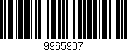 Código de barras (EAN, GTIN, SKU, ISBN): '9965907'
