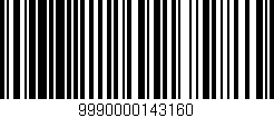 Código de barras (EAN, GTIN, SKU, ISBN): '9990000143160'