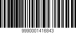 Código de barras (EAN, GTIN, SKU, ISBN): '9990001416843'