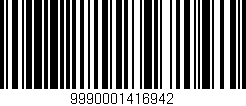 Código de barras (EAN, GTIN, SKU, ISBN): '9990001416942'