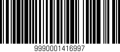 Código de barras (EAN, GTIN, SKU, ISBN): '9990001416997'