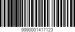 Código de barras (EAN, GTIN, SKU, ISBN): '9990001417123'