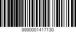 Código de barras (EAN, GTIN, SKU, ISBN): '9990001417130'