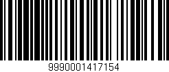 Código de barras (EAN, GTIN, SKU, ISBN): '9990001417154'