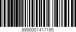 Código de barras (EAN, GTIN, SKU, ISBN): '9990001417185'
