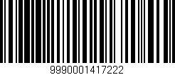 Código de barras (EAN, GTIN, SKU, ISBN): '9990001417222'