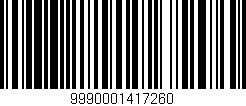 Código de barras (EAN, GTIN, SKU, ISBN): '9990001417260'