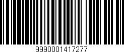 Código de barras (EAN, GTIN, SKU, ISBN): '9990001417277'