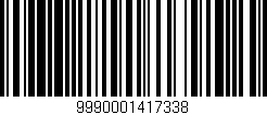 Código de barras (EAN, GTIN, SKU, ISBN): '9990001417338'