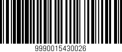 Código de barras (EAN, GTIN, SKU, ISBN): '9990015430026'