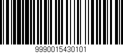 Código de barras (EAN, GTIN, SKU, ISBN): '9990015430101'