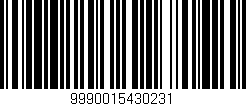 Código de barras (EAN, GTIN, SKU, ISBN): '9990015430231'