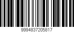 Código de barras (EAN, GTIN, SKU, ISBN): '9994837205817'