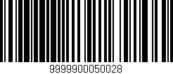 Código de barras (EAN, GTIN, SKU, ISBN): '9999900050028'