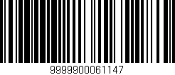 Código de barras (EAN, GTIN, SKU, ISBN): '9999900061147'