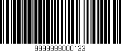 Código de barras (EAN, GTIN, SKU, ISBN): '9999999000133'