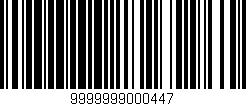 Código de barras (EAN, GTIN, SKU, ISBN): '9999999000447'